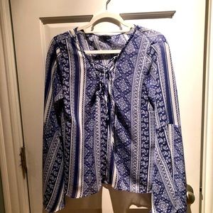 Juniper Bleau Printed Blouse